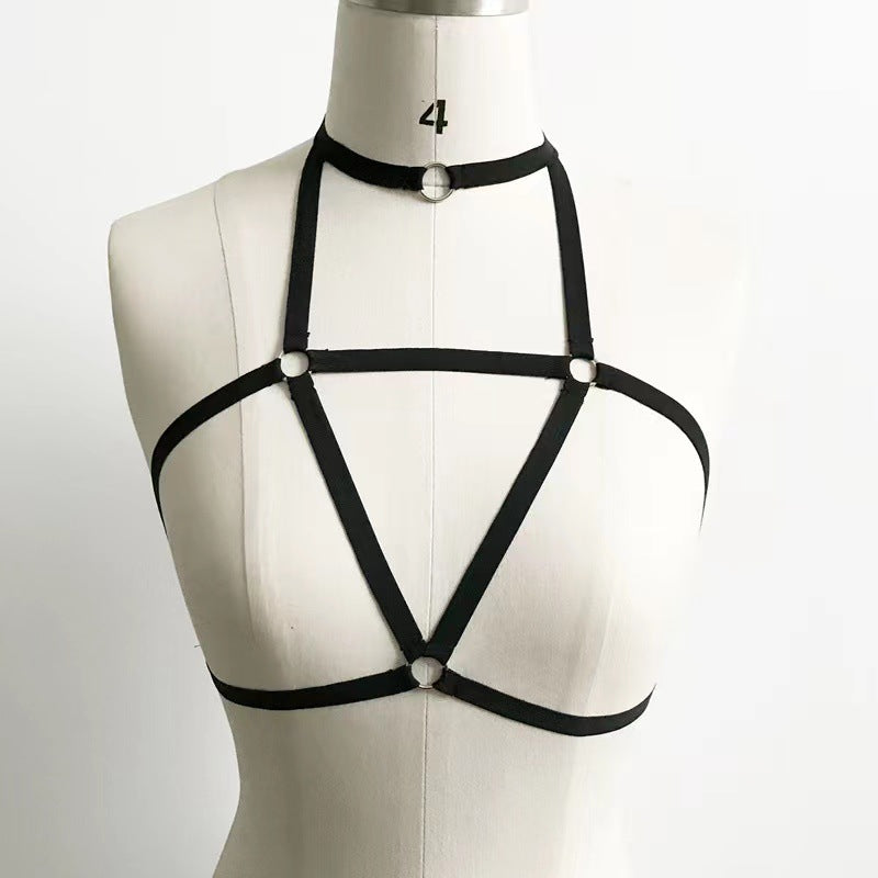 Sexy Cut-Out Triangle Bralette with Neck Tie - Sheer Lingerie Top for Women, Perfect for Date Night, Valentine's Day Special