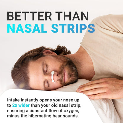 Breathing Nasal Strip Starter Kit Boost Oxygen Intake, Reduce Snoring, Improve Sleep Quality - Sweat Resistant, Nasal Strips Skincare Comfort