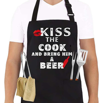 Cookout Apron No Bitchin In My Kitchen Grilling Baking Cooking Gift for Her Mom Funny Aprons Funny Food Apron Novelty Cooking Aprons for Men Black