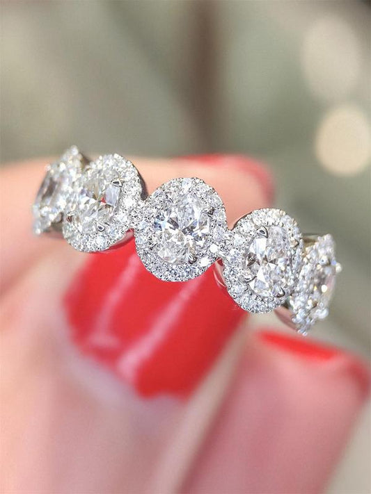 Elegant Rhinestone Decorated Ring,  Fashion Accessories for Women for Party, Daily Clothing Decor, Wedding Engagement Anniversary Party Jewelry Gifts