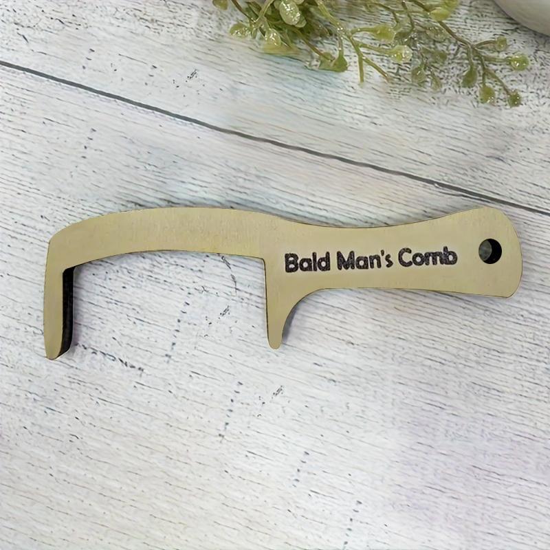 Funny Bald Men Themed Comb, 1 Count/2 Counts Novelty Party Favors Accessory, Weird Gifts for Father's Day Birthday