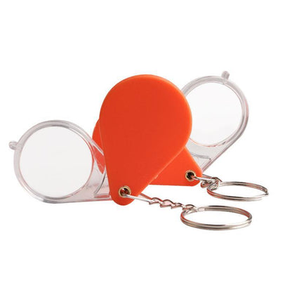 3x magnifying glass Keychain Folding Magnifying Glass Portable for the Elderly Mini Children's Kindergarten Student HD Pendant