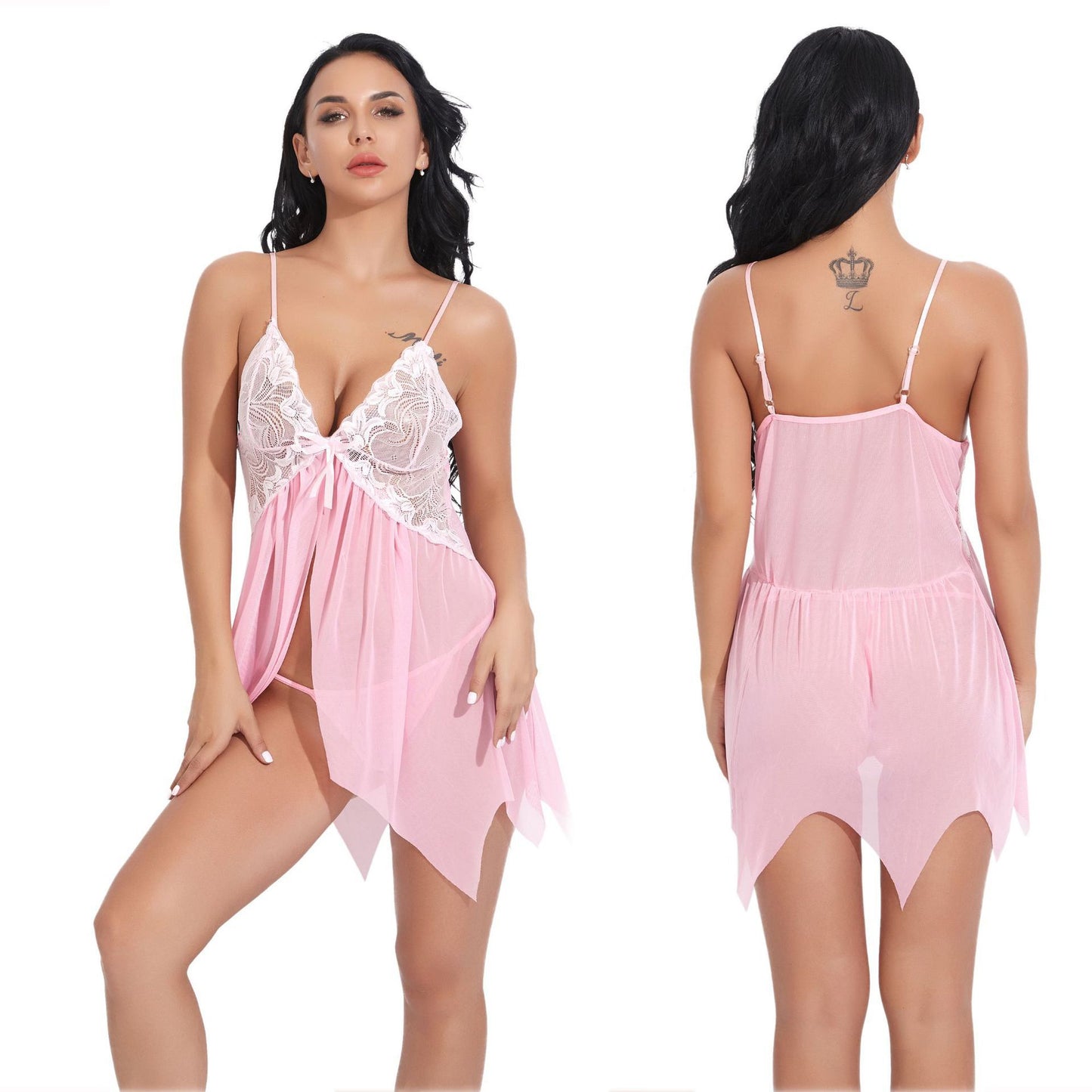 Sexy Mesh Strap Sleepwear in Multiple Colors - New Arrival for Women