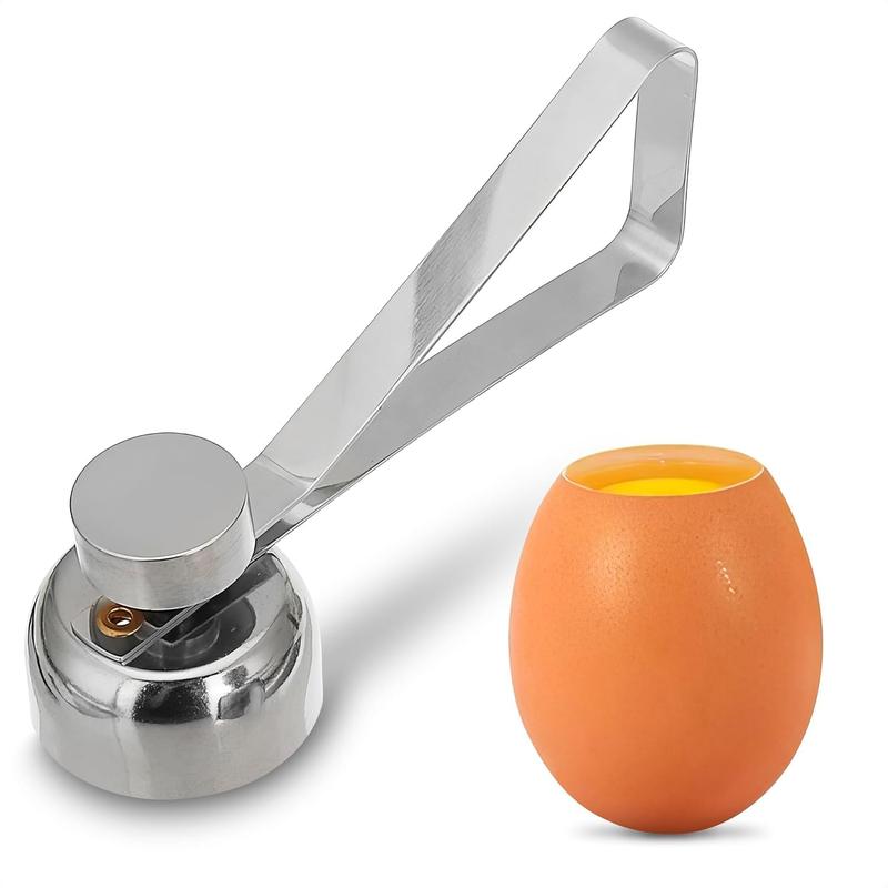 Stainless Steel Egg Cracker Tool - Egg Cracker Cutter Egg Opener Topper Cutter Egg Cracker Topper Egg Cutter Stainless Steel Kitchen Egg Topper Cutter Heavy Duty Cutter Egg Shell Cutter Tool Separator