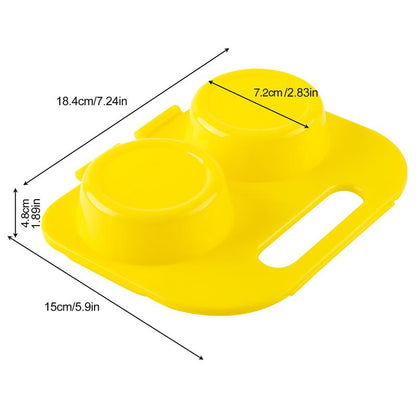 Household Omelette Mold Plastic Microwave Egg Steamer Semicircle Fried Meat Cake Egg Cakes Omelette Box