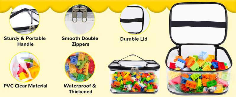 Clear Containers Viral Zippered Storage Containers, Plastic Box Cabinet