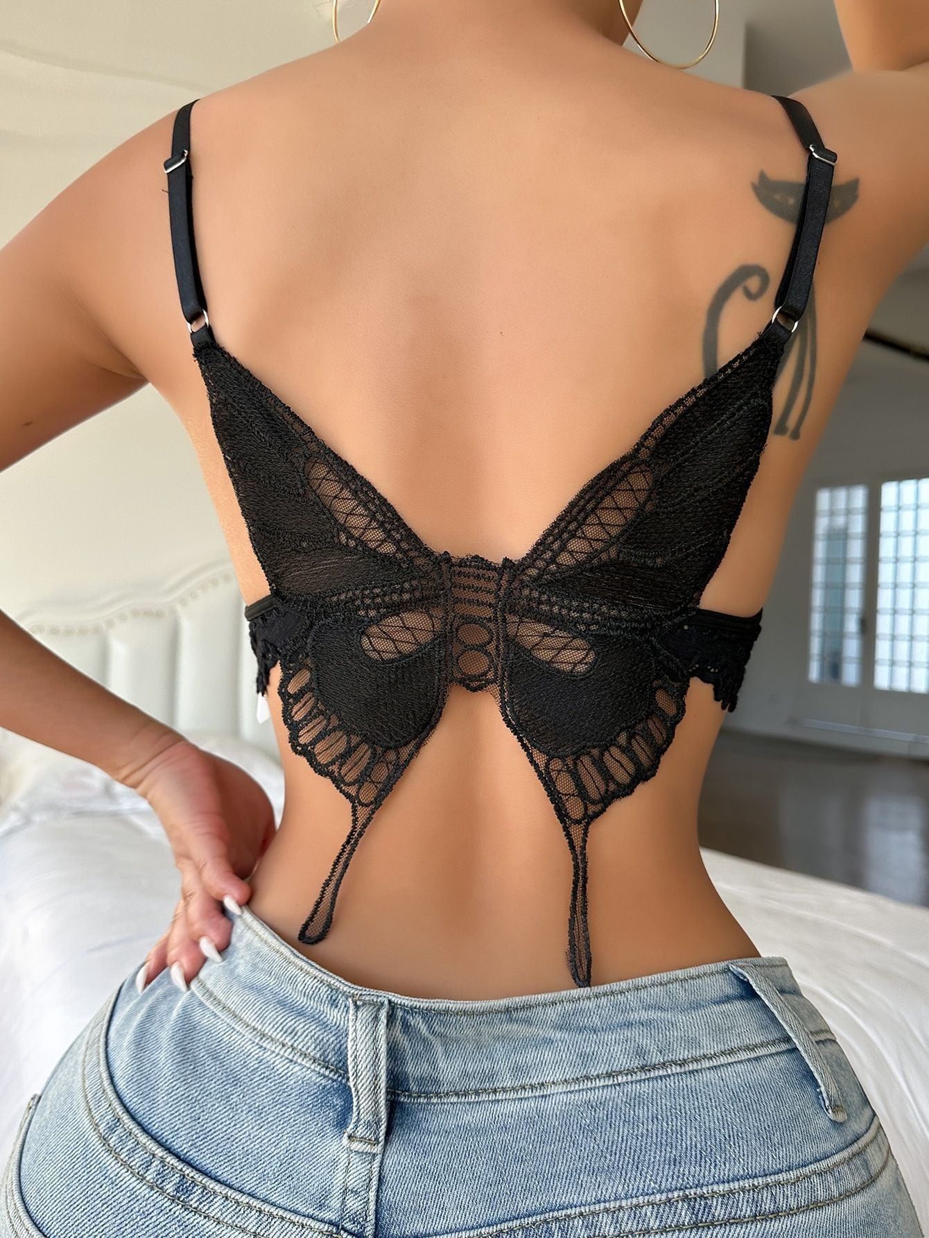 Sexy Lace Camisole Set - Sheer Strappy Bralette for Women - Perfect for Date Nights & Parties - Trendy Design for Adults