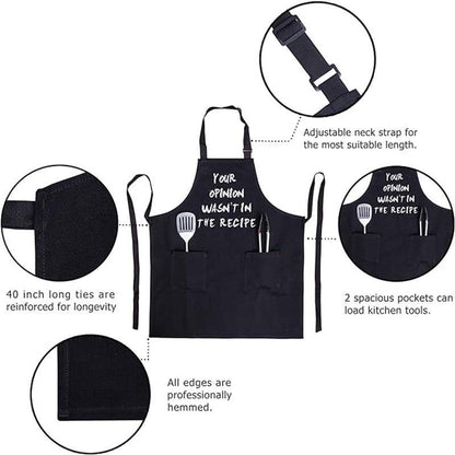 Cookout Apron No Bitchin In My Kitchen Grilling Baking Cooking Gift for Her Mom Funny Aprons Funny Food Apron Novelty Cooking Aprons for Men Black