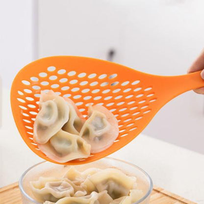 Noodles Strainer Scoop up Dumplings Spoon Large Spoon Imported from Japan Colander Kitchen Fried Spicy Hot Pot Water Strainer Long Handle Thickened