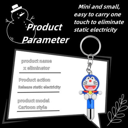 Static eliminator Human discharge releaser Car anti-static keychain Car static removal tool rod