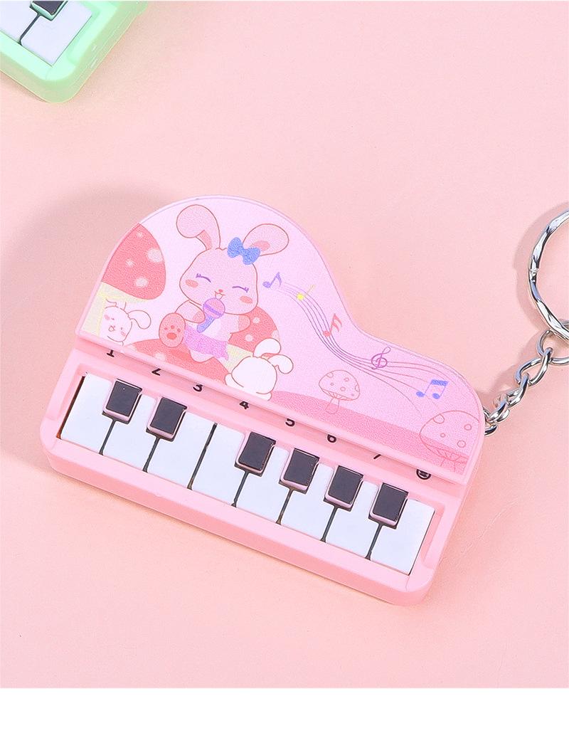 Creative Cartoon Vertical Mini Piano Keychain Can Play Fun Pronunciation Toys Children Handbag Pendant