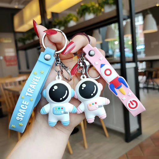 Creative Spaceman Cute Internet Celebrity Astronaut Keychain Schoolbag Pendant Children Gift Keychain