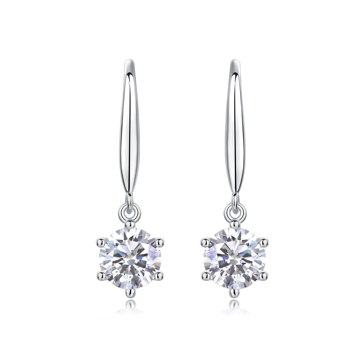 S925 Earrings Moissanite Vibrant Wind Long Style