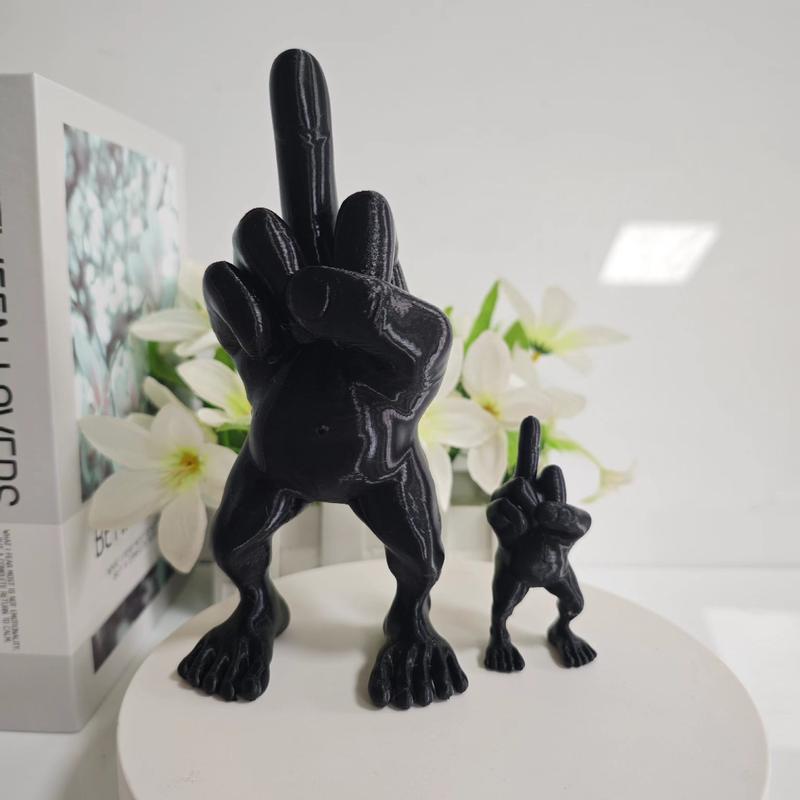 Middlefingerfigure with Legs Middle Finger Funny Desk Decorations 3D Printing Gift Home Plastic