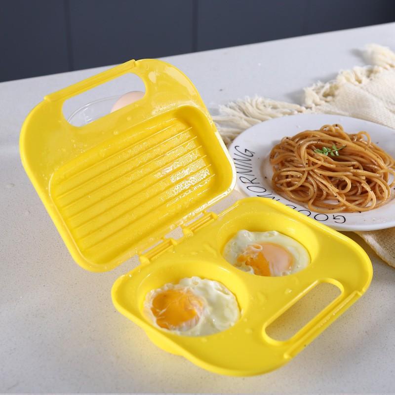 Household Omelette Mold Plastic Microwave Egg Steamer Semicircle Fried Meat Cake Egg Cakes Omelette Box