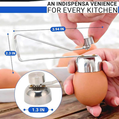 Stainless Steel Egg Cracker Tool - Egg Cracker Cutter Egg Opener Topper Cutter Egg Cracker Topper Egg Cutter Stainless Steel Kitchen Egg Topper Cutter Heavy Duty Cutter Egg Shell Cutter Tool Separator