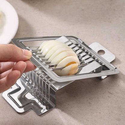 Multi-Functional Kitchen Household Egg Cutter Preserved Egg Egg Opener Fancy Stainless Steel Egg Splitter