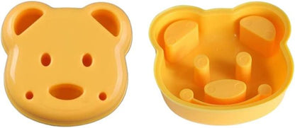 Bear Shape Sandwich Mold Cutter, Cartoon Bread Sandwich Shapers DIY Maker Biscuit Cookie Cake Mould Cutter Tool (2 Pack)