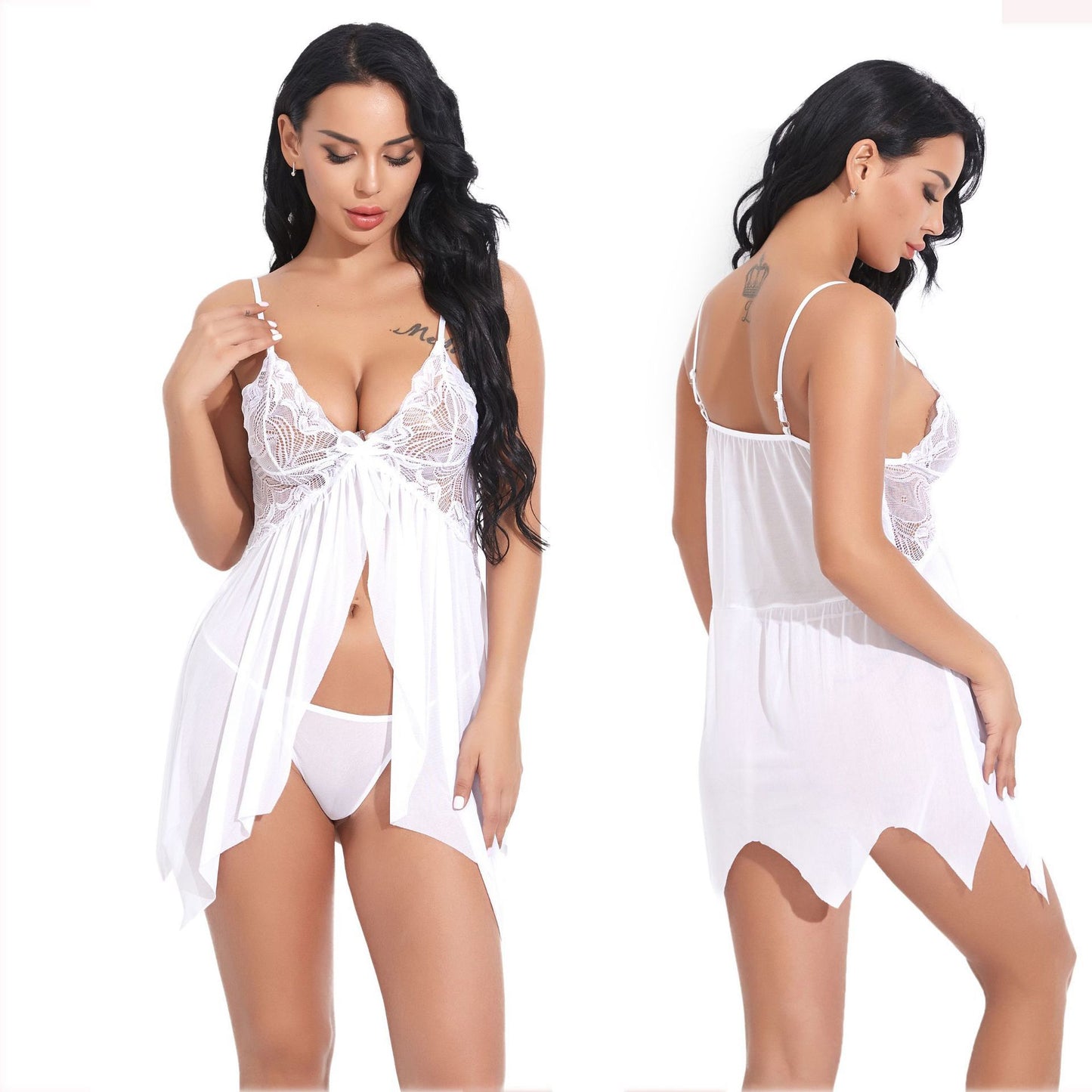 Sexy Mesh Strap Sleepwear in Multiple Colors - New Arrival for Women