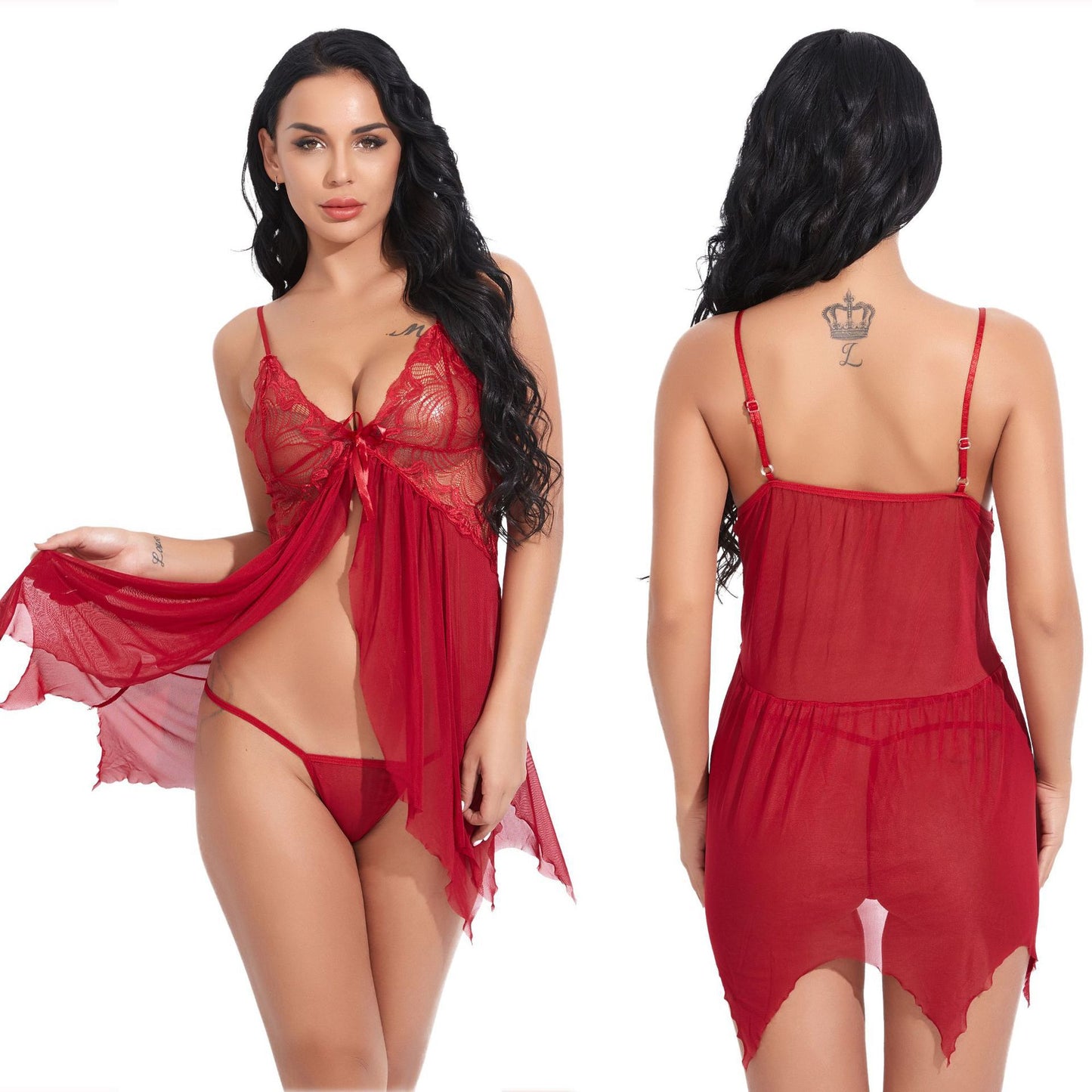 Sexy Mesh Strap Sleepwear in Multiple Colors - New Arrival for Women